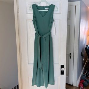 NWT Calvin Klein Teal Jumpsuit